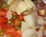A picture of step 1 of White peas chaat.