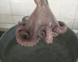 A picture of step 1 of Octopus salad.