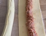 A picture of step 2 of Sweet chilli sausage rolls.