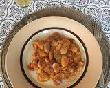 A picture of step 8 of Fasolia gigantes (oven roasted Lima beans)🇬🇷.