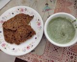 A picture of step 3 of Pearl millet flour and methi leaves paratha.