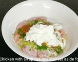 A picture of step 1 of Chicken malai tikka.