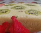 A picture of step 5 of Eggless kiwi cake.