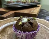 A picture of step 4 of Double chocolate banana cupcake.