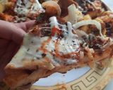 Foto langkah ke 7 dari resep Pizza Roti Susu Teflon.