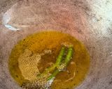 A picture of step 3 of Aloo Posto.