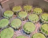 Foto langkah ke 4 dari resep Keik Pandan Cheese Lava.