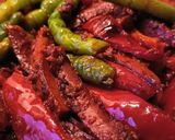 A picture of step 3 of Sausage fajita.