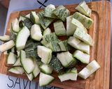 Une image de l'étape 9 de Minis chorizos grillés aux tomates et courgette ronde.