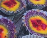 Foto langkah ke 5 dari resep Purple sweet potato Oatmeal Pie| Dragon Fruit Milk.