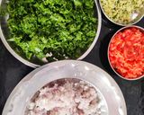 A picture of step 1 of Spinach Dal.