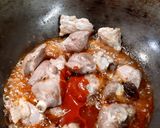 A picture of step 3 of Mutton Rogan Josh (Mutton in Kashmiri style).