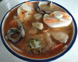 Foto del paso 8 de la receta: Sopa con pasta, huevo duro, gambas y surimi (Ramen)