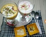 A picture of step 5 of Rose Flavour and Kesar Pista Lassi.