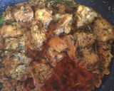 A picture of step 1 of Dahi Chicken.