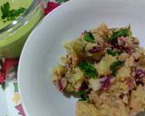 Foto del paso 5 de la receta: Ensaladilla de patata, remolacha con crema de tofu y perejil enriquecida con Agua de Mar