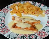 Foto del paso 12 de la receta: Salmón con salsa de limón y alcaparras y repollo rehogado