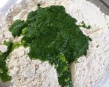 A picture of step 2 of Palak Paneer Paratha.