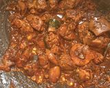 A picture of step 8 of Chicken Liver dry Curry.