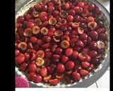 Une image de l'étape 3 de Tarte renversée aux cerises pâte mascarpone et amandes.