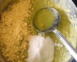 A picture of step 2 of Chana chilla.