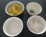 A picture of step 1 of Batata Naralachi Wadi (Potato Coconut Burfi).