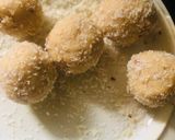 A picture of step 3 of Roasted chana coconut Laddu.