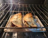 A picture of step 9 of Lauren's Baked Ham, Spinach and Mushroom Breakfast Quesadillas.