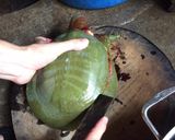 Hình bước làm 1 của món Ba ba chuối đậu