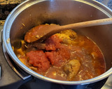 Foto del paso 7 de la receta: Solomillo de cerdo estofado con champiñones y patatas