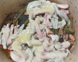 A picture of step 3 of Chicken Philly Sandwiches.