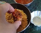 A picture of step 11 of Khichdi Sev Roll.