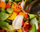 Restaurant style multi colored bell pepper curry recipe step 1 photo