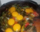 A picture of step 7 of Rajas con huevo.