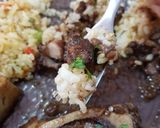 Foto del paso 14 de la receta: Osobuco al vino tinto con Risotto primavera y Risotto mixto
