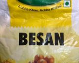 A picture of step 2 of Besan Ladoo.
