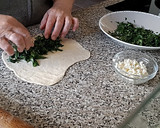 Foto del paso 9 de la receta: Pan Árabe con relleno de espinacas y queso