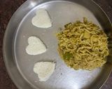 A picture of step 4 of Masala maggie.