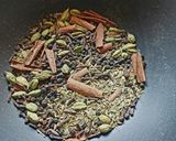 A picture of step 2 of Rajwadi tea masala.