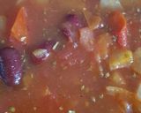 A picture of step 4 of Spring greens and red bean stew.