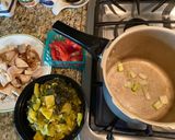 A picture of step 1 of Pickled Mustard Greens Soup with Crispy Pork.
