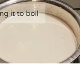 A picture of step 1 of Choco bread kheer.