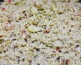 A picture of step 4 of Vegetable rice with homemade yogurt.