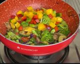 A picture of step 7 of Sautéed Vegetables.
