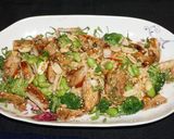 A picture of step 8 of Asian grilled chicken with edamame salad.