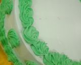 A picture of step 5 of Independance day Cake.