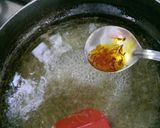 A picture of step 3 of Kesar Pista Kaju katli.