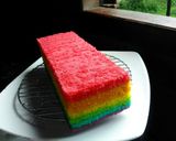 Foto langkah ke 1 dari resep Rainbow Double cake.