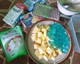 Foto langkah ke 1 dari resep Salad blenas (blewah nanas).