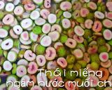 Hình bước làm 1 của món Sung muối chua ngọt